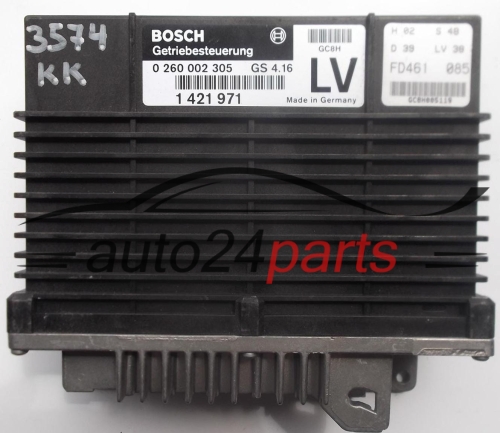 GETRIEBESTEUERGERÄT GETRIBESTEUERUNG BMW 3 E36 318 1.8 BOSCH 0260002305, 0 260 002 305, 1421971, 1 421 971 GS4.16 LV