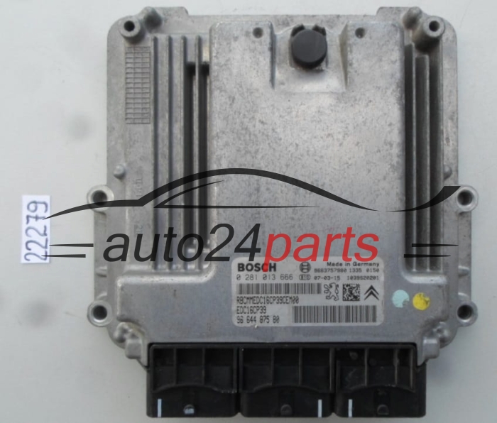 CENTRALITA DE MOTOR CITROEN PEUGEOT 2.2 HDI BOSCH 0 281 013 666, 0281013666, 96 644 875 80, 9664487580