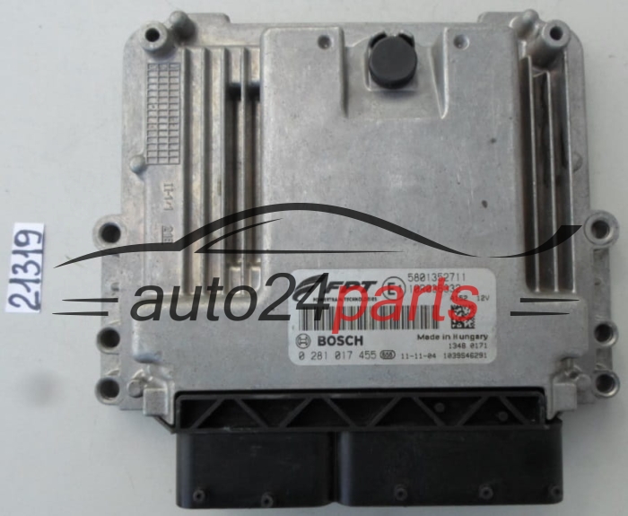 CALCULATEUR MOTEUR IVECO DAILY 2.3HPI BOSCH 0 281 017 455, 0281017455, 5801352711