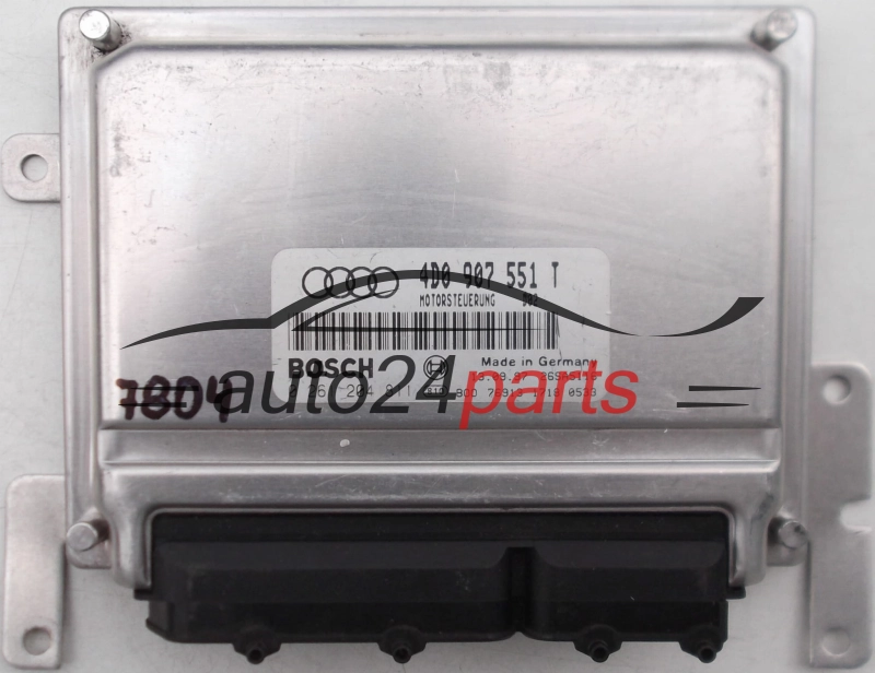 KOMPUTER STEROWNIK SILNIKA AUDI A8 2.8, BOSCH 0 261 204 811, BOSCH 0261204811, 4D0 907 551 T, 4D0907551T 