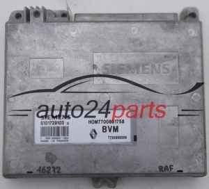 MOTORSTEUERGERÄT ECU STEUERGERÄT RENAULT CLIO 1.2 SIEMENS S101729103 P, S101729103P, HOM7700851758, 7700864476