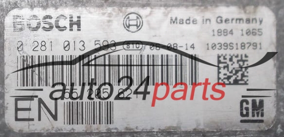 MOTORSTEUERGERÄT ECU STEUERGERÄT OPEL ASTRA ZAFIRA 1.9 CDTI BOSCH 0 281 013 593