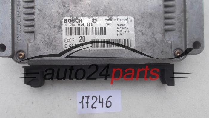 CALCULATEUR MOTEUR PEUGEOT 306 2.0 HDI BOSCH 0281010362