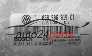 Sterownik silnika SEAT IBIZA SKODA FABIA 1.9 TDI 038906019KT BOSCH 0281011219 DIESEL EDC15P+ 5213 1039S02920 - 035 040 050