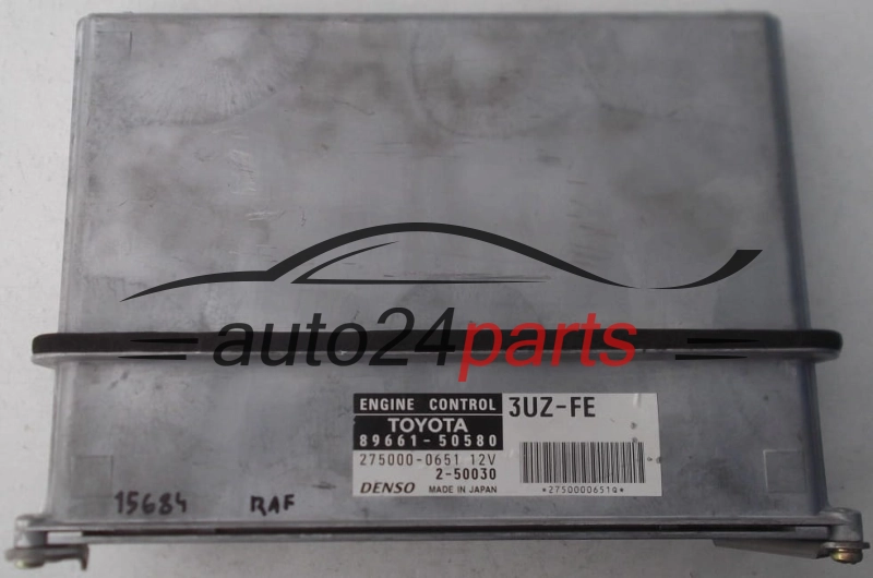 KOMPUTER STEROWNIK SILNIKA TOYOTA LEXUS 89661-50580, 8966150580, DENSO 275000-0651, 2750000651