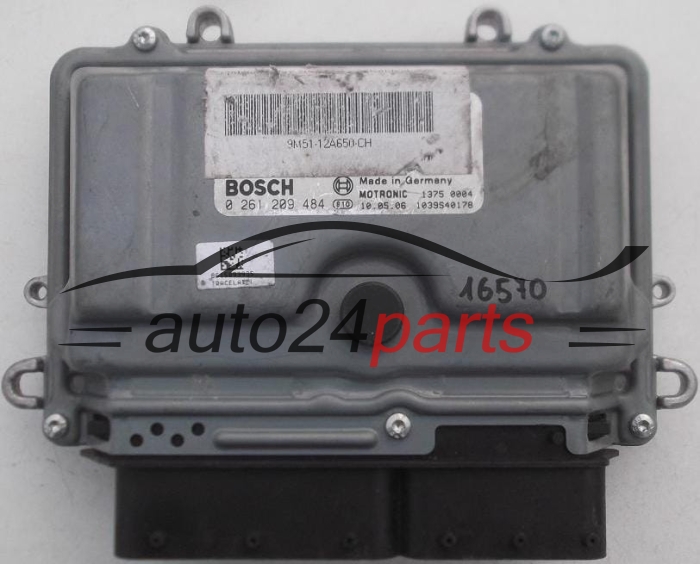 CALCULATEUR MOTEUR FORD FOCUS 2.5 T BOSCH 0 261 209 484, 0261209484, 9M51-12A650-CG, 9M5112A650CG, 12A650CG, 9BYG