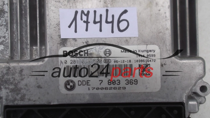 KOMPUTER STEROWNIK SILNIKA BMW SERII 3 E90/91 320 5 E60/E61 530 3.0 DIESEL BOSCH 0281013500, 0 281 013 500, DDE 7803369