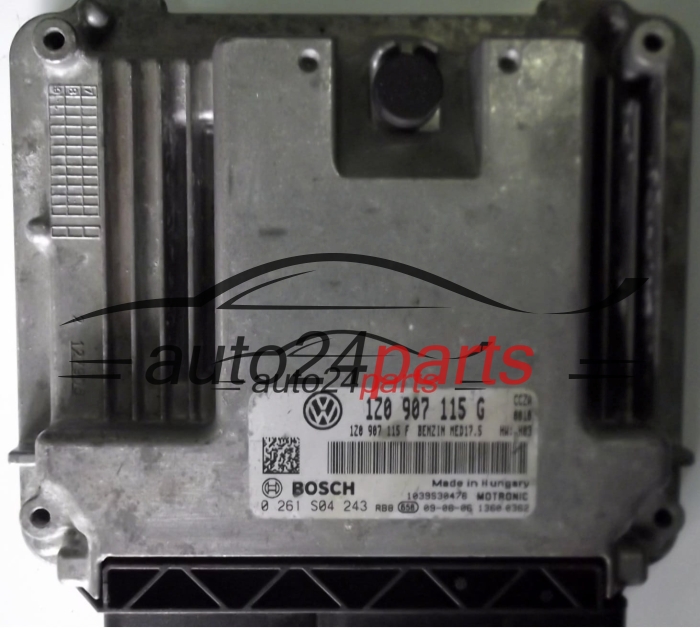 MOTORSTEUERGERÄT ECU STEUERGERÄT SKODA OCTAVIA RS 2.0 TFSI 1Z0907115G, 1Z0907115F, BOSCH 0261S04243