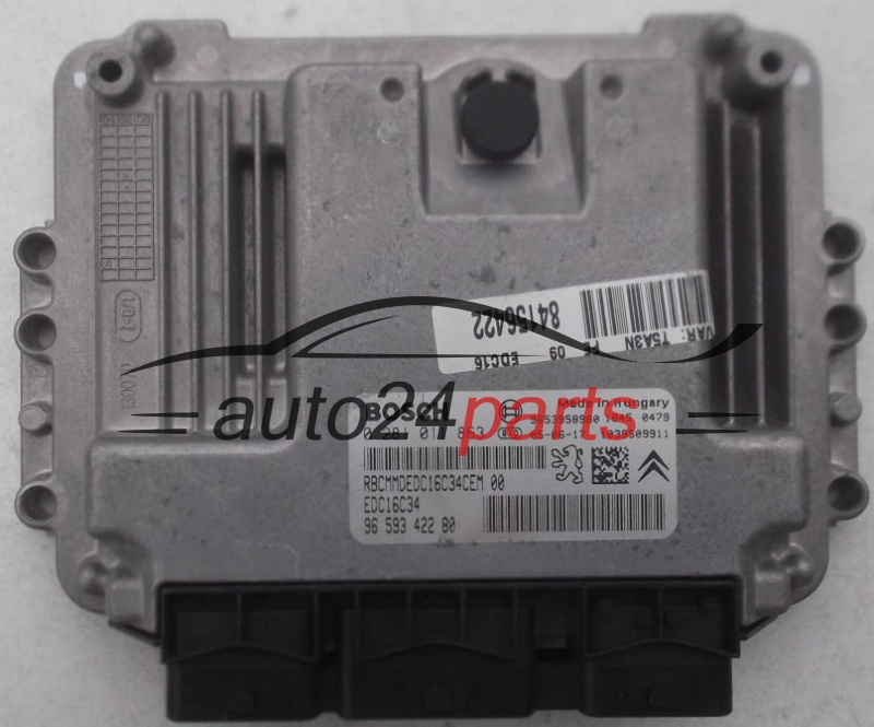 ECU CENTRALITA DE MOTOR PEUGEOT 307 1.6 HDI BOSCH 0 281 011 863, 0281011863, 96 593 422 80, 9659342280, 9653958980, EDC16C34