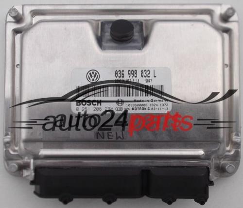 KOMPUTER STEROWNIK SILNIKA VW VOLKSWAGEN GOLF 1.4 BOSCH 0261208295, 036998032L