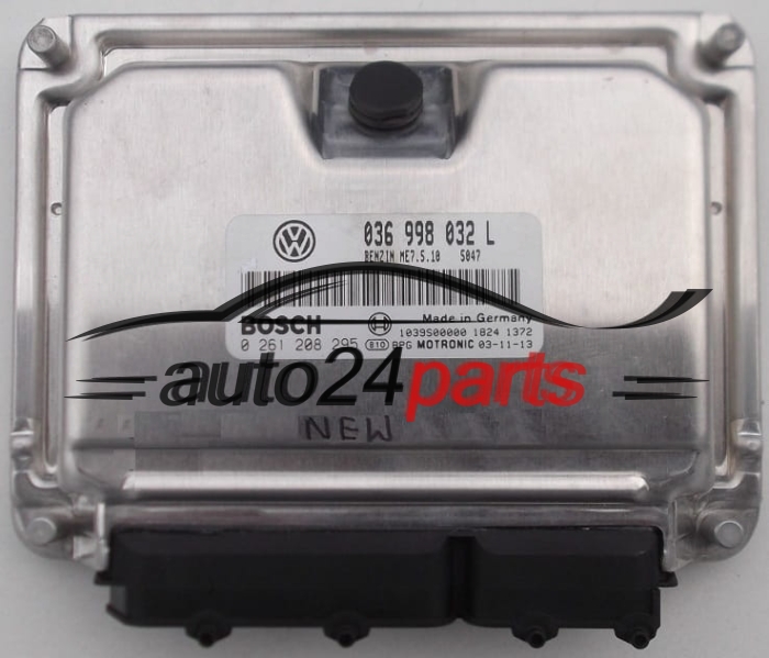 KOMPUTER STEROWNIK SILNIKA VW VOLKSWAGEN GOLF 1.4 BOSCH 0261208295, 036998032L