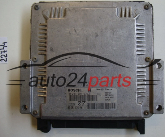 KOMPUTER STEROWNIK SILNIKA CITROEN XSARA PEUGEOT 306 2.0 BOSCH 0281001976, 0 281 001 976, 9635157580, 96 351 575 80, EDC15C2 07