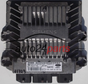 KOMPUTER STEROWNIK SILNIKA FORD FIESTA 1.4 TDCI 3S6112A650LC, 3S61-12A650-LC SIEMENS SID 804 5AYC J38AC 5WS40140E-T 