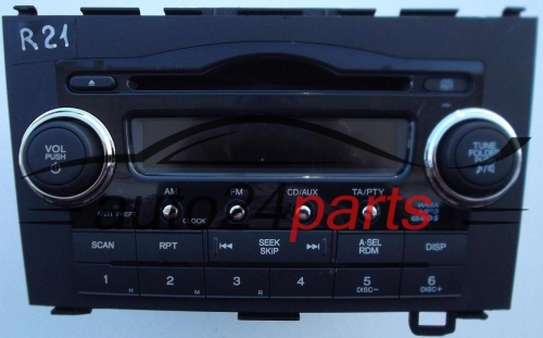 RADIO CD   MP3  WMA  HONDA 39100-SWA-G101-M1 / 39100SWAG101M1 / CQ-MH8671G / CQMH8671G - R21