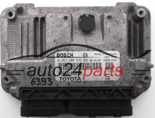 KOMPUTER STEROWNIK SILNIKA TOYOTA YARIS 1.0 BOSCH 0 261 208 932, 0261208932, 89661-0D270, 896610D270