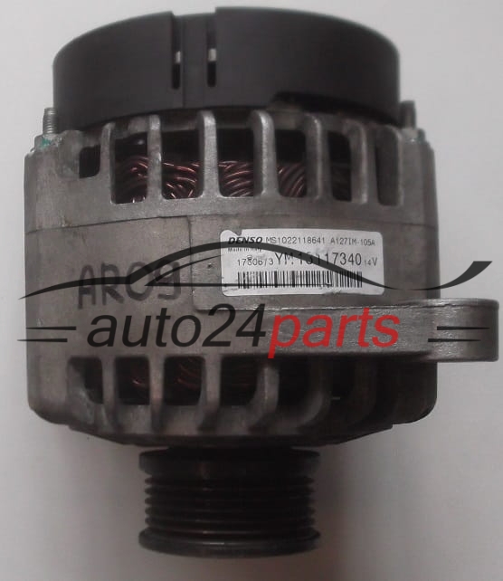 Alternador 1.9 CDTI OPEL ASTRA VECTRA SIGNUM ZAFIRA DENSO MS1022118641, YM 13117340, 105A