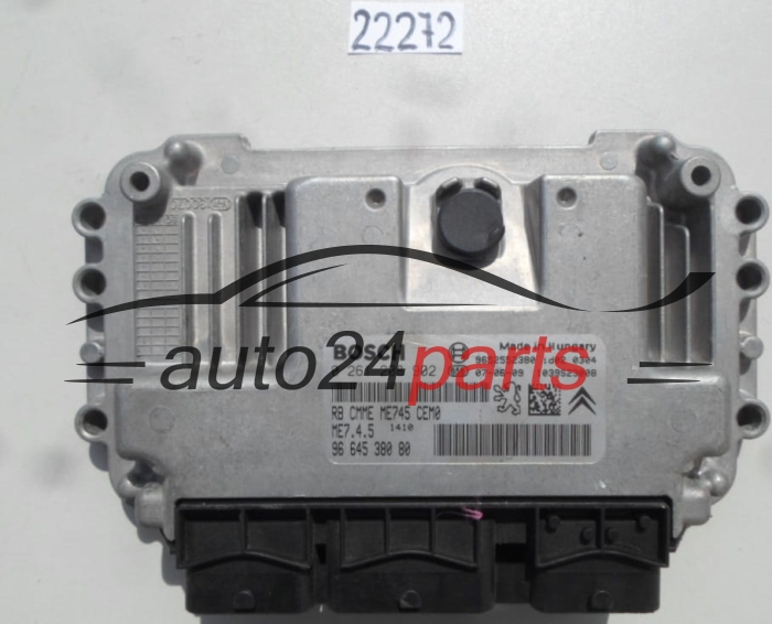 CALCULATEUR MOTEUR CITROEN PEUGEOT BOSCH 0 261 208 902, 0261208902, 96 645 380 80, 9664538080