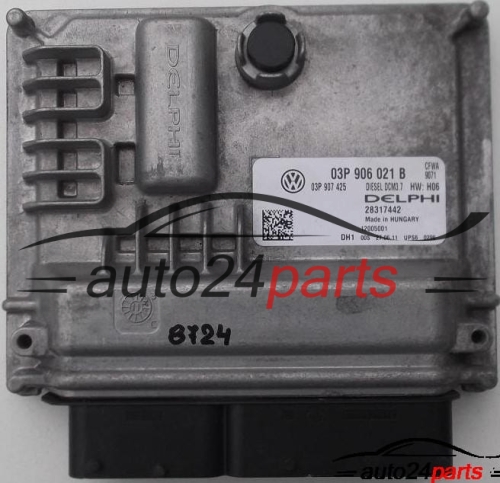 MOTORSTEUERGERÄT ECU STEUERGERAT VW VOLKSWAGEN POLO 6R 1.2 TDI, 03P 906 021 B