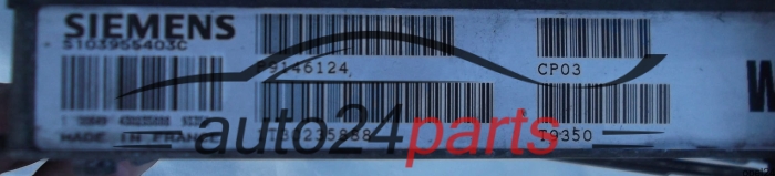 MOTORSTEUERGERÄT ECU STEUERGERÄT VOLVO 850 2.2 SIEMENS S103955403C