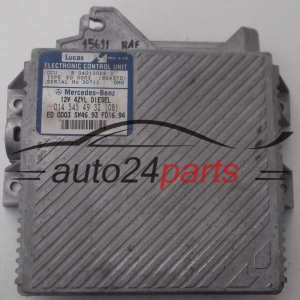 KOMPUTER STEROWNIK SILNIKA MERCEDES W202 C220 2.2 DIESEL LUCAS R04010006D, R 04010006 D, ED 0003 80437D, A0145454932, 0145454932, A 014 545 49 32