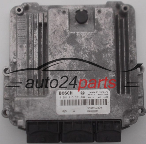MOTORSTEUERGERÄT ECU STEUERGERÄT RENAULT LAGUNA 2.0 DCI BOSCH 0 281 015 321