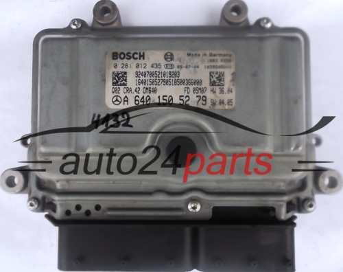 KOMPUTER STEROWNIK SILNIKA MERCEDES W169 B-KLASS B180 CDI A6401505279, A 640 150 52 79, 6401505279, BOSCH 0281012435, 0 281 012 435, CRA.42 OM640 - 