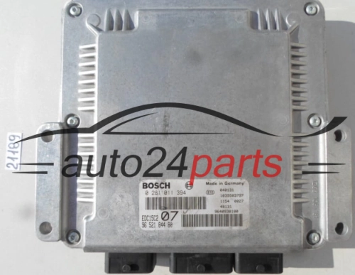 KOMPUTER STEROWNIK SILNIKA CITROEN C5 2.0 HDI BOSCH 0 281 011 394, 0281011394, 96 487 150 80, 9648715080, EDC15C2