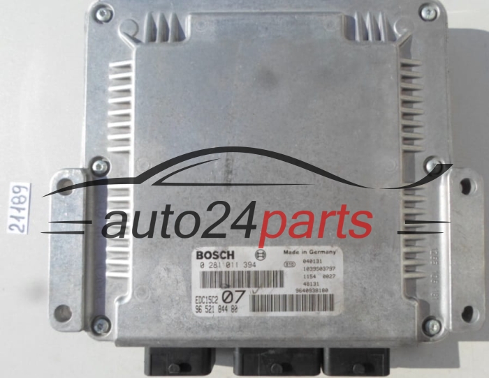 KOMPUTER STEROWNIK SILNIKA CITROEN C5 2.0 HDI BOSCH 0 281 011 394, 0281011394, 96 487 150 80, 9648715080, EDC15C2