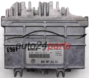 MOTORSTEUERGERÄT ECU STEUERGERÄT SEAT CORDOBA 1.6 BOSCH 0 261 203 611/612, 0261203611, 8A0 907 311 AJ, 8A0907311AJ