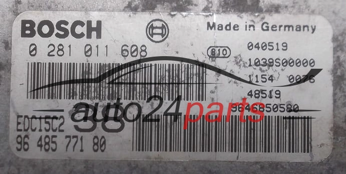 KOMPUTER STEROWNIK SILNIKA FIAT ULYSSE 2.0 JTD BOSCH 0 281 011 608
