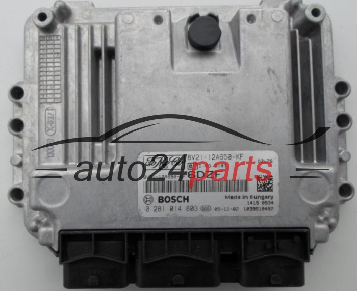 ECU CENTRALITA DE MOTOR FORD FIESTA 1.6 TDCI BOSCH 0 281 014 803,  FoMoCo 8V21-12A650-KF