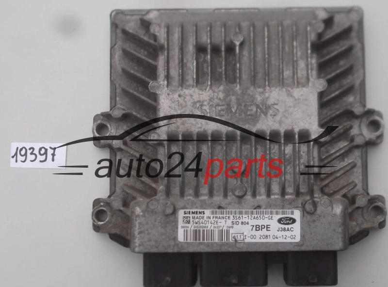 KOMPUTER STEROWNIK SILNIKA FORD FIESTA 1.4 TDCI 5WS40142E-T, 5WS40142ET, 3S61-12A650-GE, 3S6112A650GE