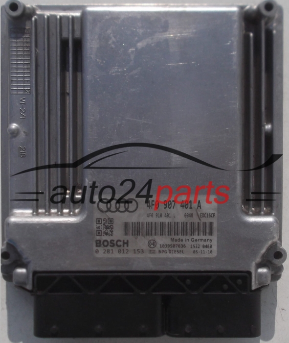 ECU CENTRALITA DE MOTOR AUDI A6 3.0 TDI 4F0907401A, 4F0910401L, BOSCH 0281012153