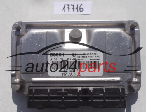 KOMPUTER STEROWNIK SILNIKA CHERY KONYA 1.6 BOSCH 0 261 201 909, 0261201909, M7.9.7.1