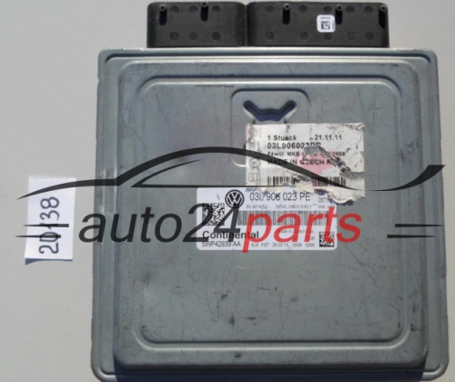 KOMPUTER STEROWNIK SILNIKA VW VOLKSWAGEN CADDY 1.6 TDI 03L 906 023 PE, 03L906023PE, 5WP42939 AA, 5WP42939AA 