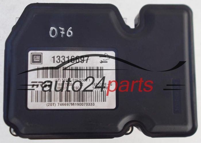 POMPE HYDRAULIQUE ET CALCULATEUR dABS OPEL INSIGNIA GM 13316697, TRW 16817008 C2, 16312208-G, 16312208G