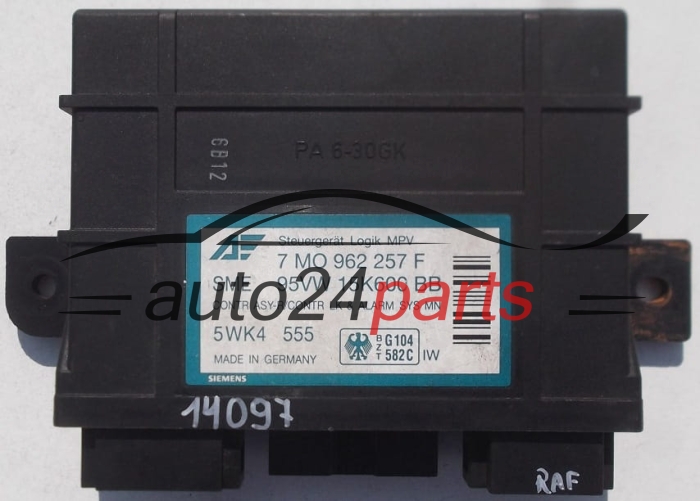 STEROWNIK MODUŁ KOMFORTU FORD GALAXY SHARAN SIEMENS 5WK4 555
