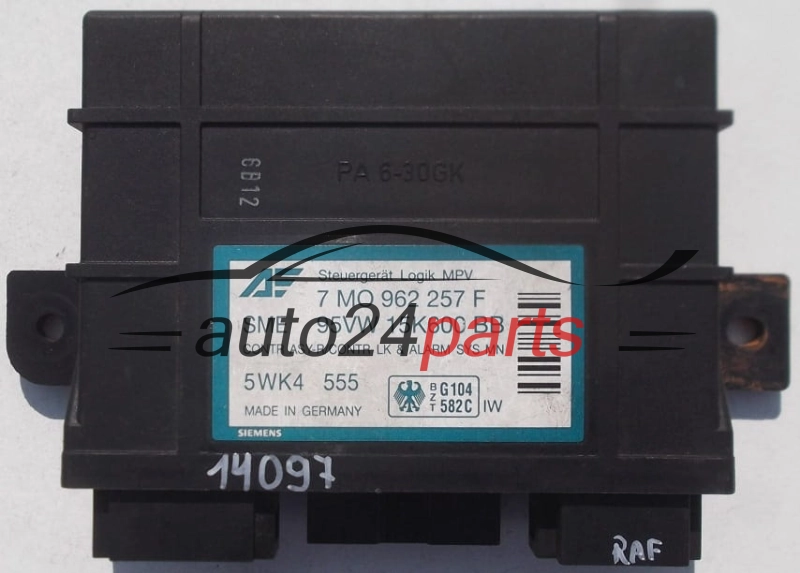 STEROWNIK MODUŁ KOMFORTU FORD GALAXY SHARAN SIEMENS 5WK4 555