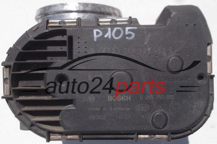DROSSELKLAPPE AUDI VOLKSWAGEN BOSCH 0 280 750 009,  06B 133 062 B