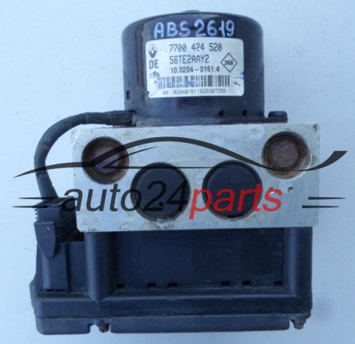 ABS POMPA I STEROWNIK RENAULT LAGUNA 7700 424 520, 7700424520, 56TE2AAY2, ATE 10.0204-0161.4, 10020401614, 10.0946-1402.3, 10094614023