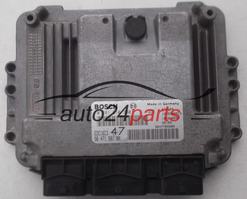 ECU CENTRALITA DE MOTOR PEUGEOT 307 1.4 HDI BOSCH 0 281 010 390