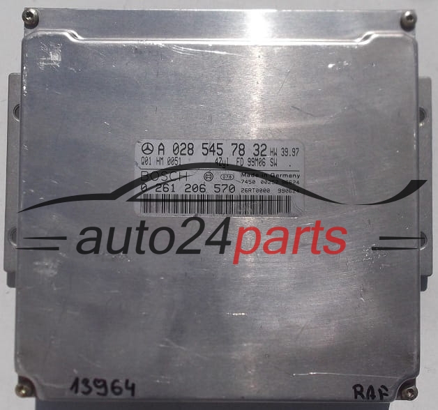 CALCULATEUR MOTEUR MERCEDES W170 SLK 230 A0285457832, 0285457832, A 028 545 78 32 BOSCH 0261206570, 0 261 206 570
