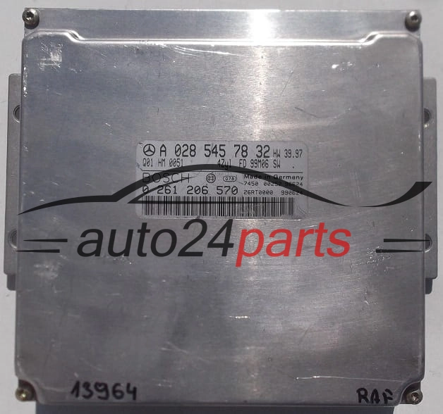 CALCULATEUR MOTEUR MERCEDES W170 SLK 230 A0285457832, 0285457832, A 028 545 78 32 BOSCH 0261206570, 0 261 206 570