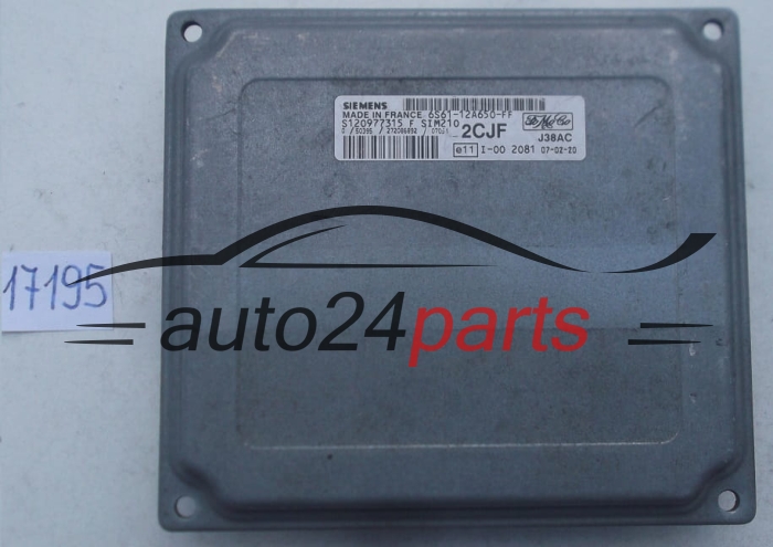 KOMPUTER STEROWNIK SILNIKA FORD FIESTA SIEMENS S120977315 F, S120977315F, FoMoCo 6S61-12A650-FF, 6S6112A650FF