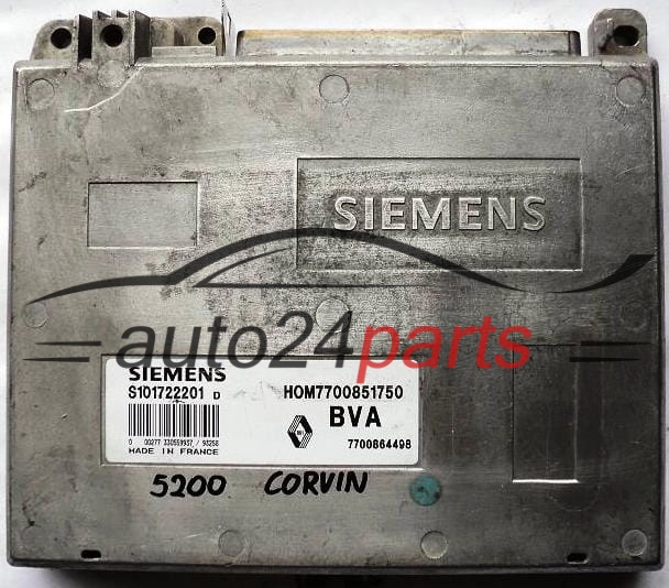KOMPUTER STEROWNIK SILNIKA RENAULT SAFRANE 3.0 SIEMENS S101722201D, HOM7700851750, 7700864498