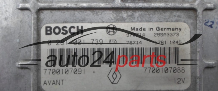 CENTRALITA DE MOTOR RENAULT MEGANE BOSCH 0 281 001 739, 0281001739, 7700107091