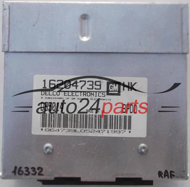 KOMPUTER STEROWNIK SILNIKA OPEL CORSA B 1.2, 16204739 HK