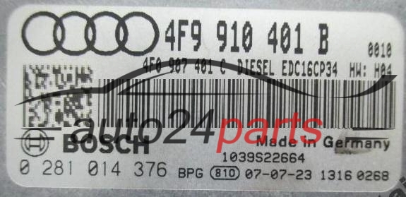 ECU CENTRALITA DE MOTOR  AUDI A6 3.0 TDI BOSCH 0 281 014 376