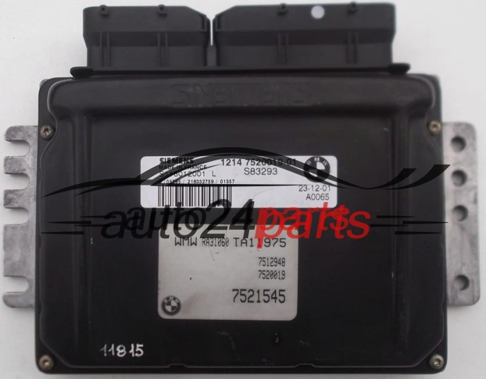 KOMPUTER STEROWNIK SILNIKA MINI ONE COOPER 1.6 SIEMENS S118012001 L,  1214 7520019-01, 1214752001901