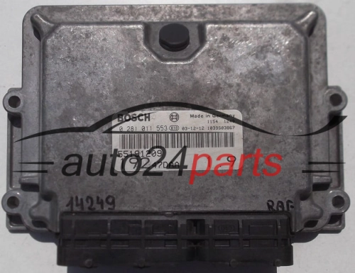 KOMPUTER STEROWNIK SILNIKA FIAT STILO BOSCH 0 281 011 553